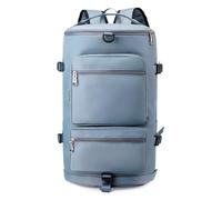 Borsa in Tela da Ginnastica - Sport Training Travel con separazione di bagnato asciutto e scomparto per scarpe | Borsa Fitness Impermeabile Leggera per Uomini e Donne, Ampio DIS, blu, Consulte la