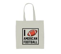 Borsa In Tela I Love Il Football Americano - Fan Del Giocatore Sportivo Bowl