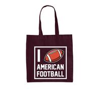 Borsa In Tela I Love Il Football Americano - Fan Del Giocatore Sportivo Bowl