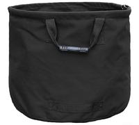 Borsa in tela resistente per raccolta detriti da cortile, con comode impugnature e cinghie resistenti, verde militare, 56 x 46 cm, sacco da giardino (nero)