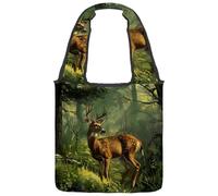 Borsa in tela riutilizzabile, multiuso, per la spesa, lo shopping, il lavoro e i viaggi, motivo artistico con segni zodiacali, pianeti, simboli, Multicolore 02, 14.1x14.9in/36x38cm