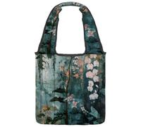 Borsa in tela riutilizzabile, multiuso, per la spesa, lo shopping, il lavoro e i viaggi, motivo artistico con segni zodiacali, pianeti, simboli, Multicolore 09, 14.1x14.9in/36x38cm