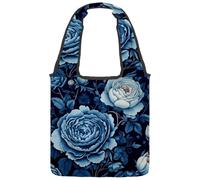 Borsa in tela riutilizzabile, multiuso, per spesa, shopping, lavoro, viaggi, con galassia notturna e costellazione del cielo, Multicolore 02, 14.1x14.9in/36x38cm