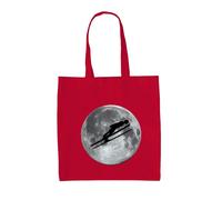 Borsa In Tela Ski Jump Moon - Sciatore Sciando Salto Con Gli Sci Sport Olimpiadi