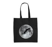 Borsa In Tela Ski Jump Moon - Sciatore Sciando Salto Con Gli Sci Sport Olimpiadi