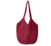 Borsa in tessuto di cotone di grande capacità Borse a tracolla da donna Borsa a tracolla da spiaggia