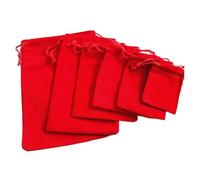 Borsa in velluto per gioielli 25-1000 Pz/lotto Sacchetti di Velluto con Cordoncini Rossi for Gioielli for Matrimonio for Imballaggio(20x30cm,40lot(1000pcs))