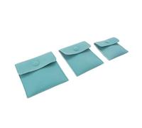 Borsa in velluto per gioielli Custodia for gioielli in velluto for anelli, collane, orecchini, bracciale, buste for imballaggio, con organizer a scatto(Color 2,M 8.5x10cm)