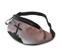 Borsa in vita a croce al tramonto con cintura tasca a tracolla regolabile borsa a tracolla per viaggi escursionismo ciclismo corsa