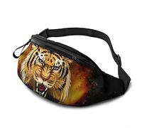 Borsa in vita Angry Tiger con Cintura Tasca a Tracolla Regolabile sul Petto per Viaggiare Escursionismo Ciclismo Corsa