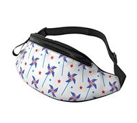 Borsa in vita casual patriottico con bandiera americana per uomo donna Borsa in vita regolabile per viaggiare escursionismo ciclismo corsa festival rave