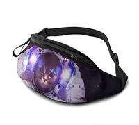 Borsa in vita Cat In Outer Space con Cintura Tasca a Tracolla Regolabile sul Petto per Viaggiare Escursionismo Ciclismo Corsa