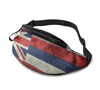 Borsa in vita con Bandiera dello Stato delle Hawaii con Cintura Tasca a Tracolla Regolabile sul Petto per Viaggiare Escursionismo Ciclismo Corsa