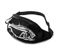 Borsa in vita da Pesca al Salmone con Cintura Tasca a Tracolla Regolabile Borsa a tracolla per Viaggiare Escursionismo Ciclismo Corsa