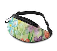 Borsa in vita Spring Blooms con Cintura Tasca a Tracolla Regolabile sul Petto per Viaggiare Escursionismo Ciclismo Corsa