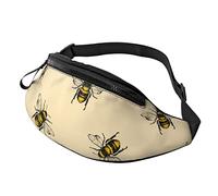 Borsa in vita unisex con stampa di da, Borsa in vita con tracolla regolabile per sport da escursionismo da viaggio