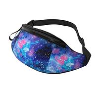 Borsa in vita unisex con stampa galassia al chiaro di luna, Borsa in vita con tracolla regolabile per sport da escursionismo da viaggio