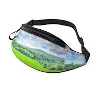 Borsa in vita unisex con stampa montagne verdi del Vermont, Borsa in vita con tracolla regolabile per sport da escursionismo da viaggio