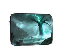 Borsa interna per computer portatile con albero antico nella tempesta da 17 pollici custodia per laptop valigetta per il trasporto della copertura del computer portatile