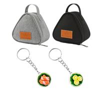 Borsa Isolante Da 2 Pezzi E 2 Ciondoli, Borsa Per Il Pranzo Isolata A Triangolo, Borsa Per La Conservazione Dei Pasti Portatile E Pratica, Adatta Per Scene Di Lavoro, Picnic E Fitness.