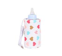 Borsa isolante portatile con bottiglia USB per bottiglie per bambini, coperchio di riscaldamento del latte riutilizzabile con controllo della temperatura, ideale per viaggi, viaggi in auto, prom, love