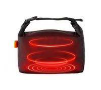 Borsa isolata - 25 x 14 x 22 cm sacchetti impermeabili organizer per scatola | contenitore per perdite in carta alluminio con manico ergonomico per scuola escursionistica di Rando, nero, se référer au