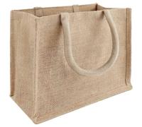 Borsa Iuta Naturale 100% Juta Tossa Rettangolare 42 x 33 x 19 cm Cabas