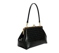 Borsa Kiss Lock Tote Clutch In PU