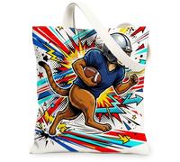 Borsa larga in tela con gatti abissini, per lo shopping, 33 x 38 cm, riutilizzabile, alla moda, per la spesa, per lavoro, viaggi, idea regalo