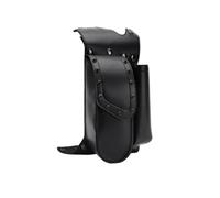 Borsa Laterale Borsa Sella Bauletto Custodia Portaoggetti Sintetica Resistente con Bordo Cucito E Borchie Struttura Che Mantiene La Forma in, Borsa Da Cavaliere Nera Destra