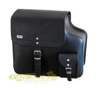 Borsa laterale cuoio nero sinistra Harley Davidson Sportster XL > 1994 21litri
