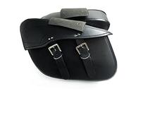 Borsa laterale da sella di grande capacità 2 PC Borsa da sella per moto viaggio impermeabile in pelle per attrezzi laterale nera per bagagli Per Shadow ACE 750 2003