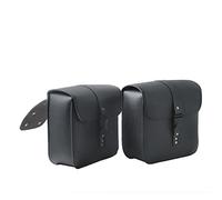 Borsa laterale da sella di grande capacità 2 Pcs Motocross Borsa da Sella Portaoggetti Laterale Kit Organizer per Bagagli in Pelle PU Nero Impermeabile per Suzuki