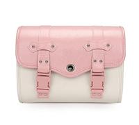 Borsa laterale da sella di grande capacità Borsa Da Sella Per Moto PU Appendere Laterale Impermeabile Per Bagagliaio Per Rebel 500 (CMX500) 2017-2021(Pink)