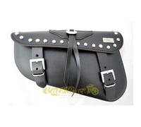 Borsa laterale in cuoio nera borchie per harley Davidson Sportster XL 883 1200