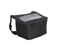 Borsa Laterale Moto Borsa Manubrio Universale Moto Impermeabile Viaggi Avventurosi Custodia Supporto Telefono Navigazione GPS Con Chiusura Roll-top(Black)
