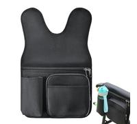 Borsa laterale per sedia da campeggio, in tessuto di lunga durata, organizer per braccioli, multi-scomparto per attrezzi da campeggio, attrezzi, telefono, chiavi, accessori da esterno con cinghie di