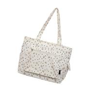 Borsa leggera in velluto a coste per le donne di grande capacità ascelle Pack Multi tasca borsa a tracolla casual per lavoro pendolarismo, Bianco, As the pic show