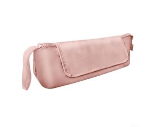 Borsa leggera per riporre attrezzi per capelli con materiale impermeabile, per gestire ferri arricciacapelli e altro (rosso chiaro)