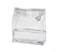 Borsa leggera trasparente in PVC con righello integrato, ottimizzata per l'osservazione acquatica in loco