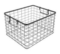 Borsa Legna Ardere Cestino per legna da ardere in ferro, manico pieghevole rotondo, portaoggetti, organizer per carbone, porta legna in metallo per camino Sacca Camino