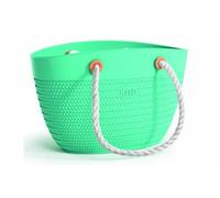 BORSA LINDA BAG TURCHESE ITALIA IN PLASTICA C/MANIGLIA MARE SHOPPING
