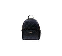 LIU JO Zaino comodo, pratico e capiente con doppia chiusura zip. Possiede due tasche interne di cui una con zip. Una tasca frontale con zip e spallacci regolabili 31X23X12 CM 22222 NERO