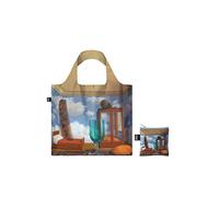 LOQI MUSEUM RENE MAGRITTE Personal Values, 1952 Einkaufstasche Tote da viaggio, 50 cm, Marrone (Personal Values)