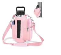 Borsa magnetica da palestra con 3 magneti integrati, tracolla regolabile, tasche per telefono, in neoprene leggero, nero, universale per bottiglie, 18-40 oz