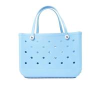 Borsa Mare,Borsa Mare Donna Borsa da spiaggia impermeabile grande tote borsa a tracolla borsa da donna grande capacità borsa da viaggio moda donna tote da spiaggia borsa Bogg(Blue-27x11x21cm)