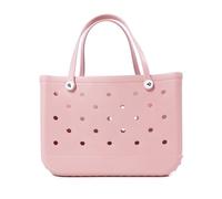 Borsa Mare,Borse Mare Borsa da spiaggia impermeabile grande tote borsa a tracolla borsa da donna grande capacità borsa da viaggio moda donna tote da spiaggia borsa Bogg(Pink-27x11x21cm)