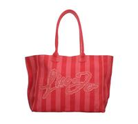 Borsa mare Liu Jo shopping a righe con logo VA5208 T6948 allarme/flamingo