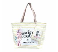 Borsa Mare + Pochette Portamonete R Roncato Spiaggia Barca Piscina Lago Shopping