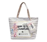 Borsa Mare + Pochette Portamonete R Roncato Spiaggia Barca Piscina Lago Shopping